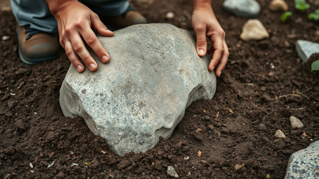 Disporre le rocce Costruire un giardino roccioso naturale ed equilibrato