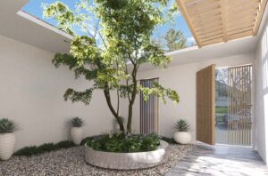 progettista giardino corte interna progetto