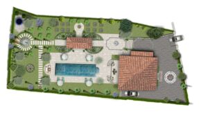 Planimetria progetto giardino