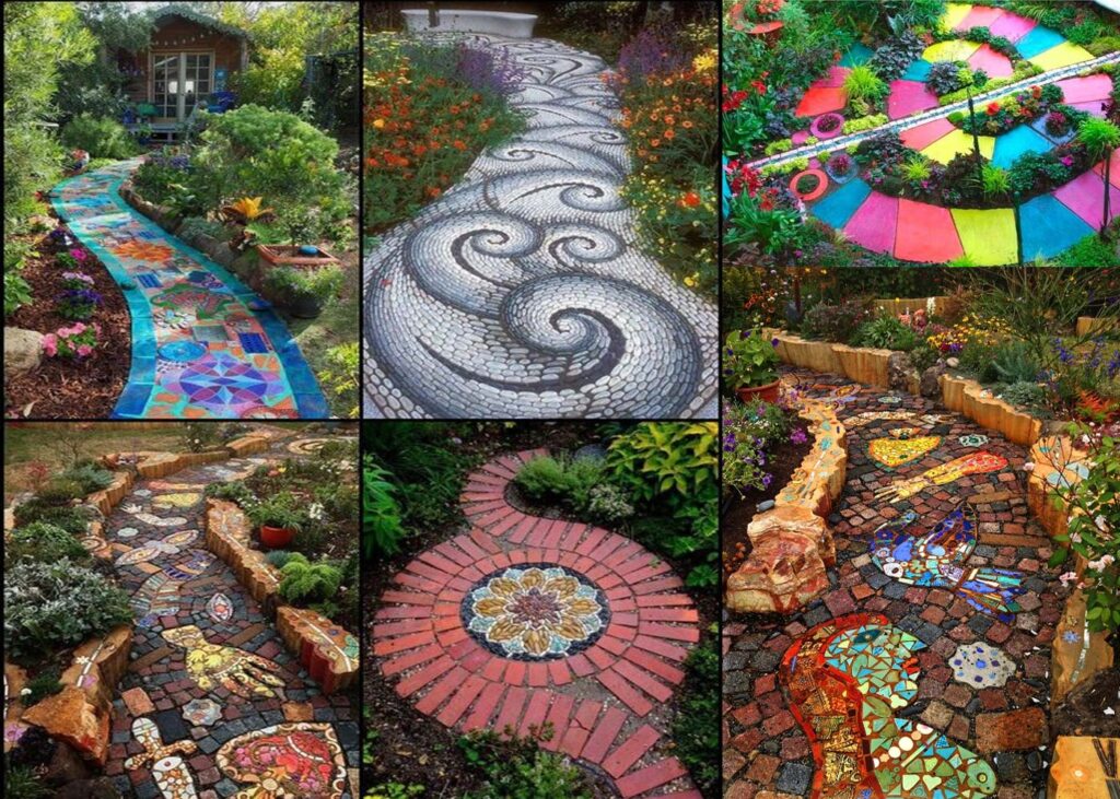 Pavimentazione giardino artistica fai da te