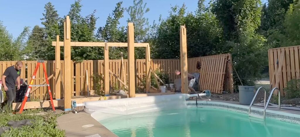 realizzazione pergola in legno