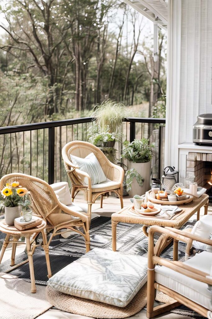 idea balcone per fare la colazione